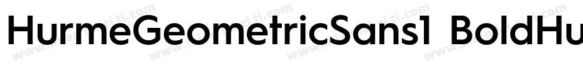 HurmeGeometricSans1 BoldHurmeGeomet字体转换